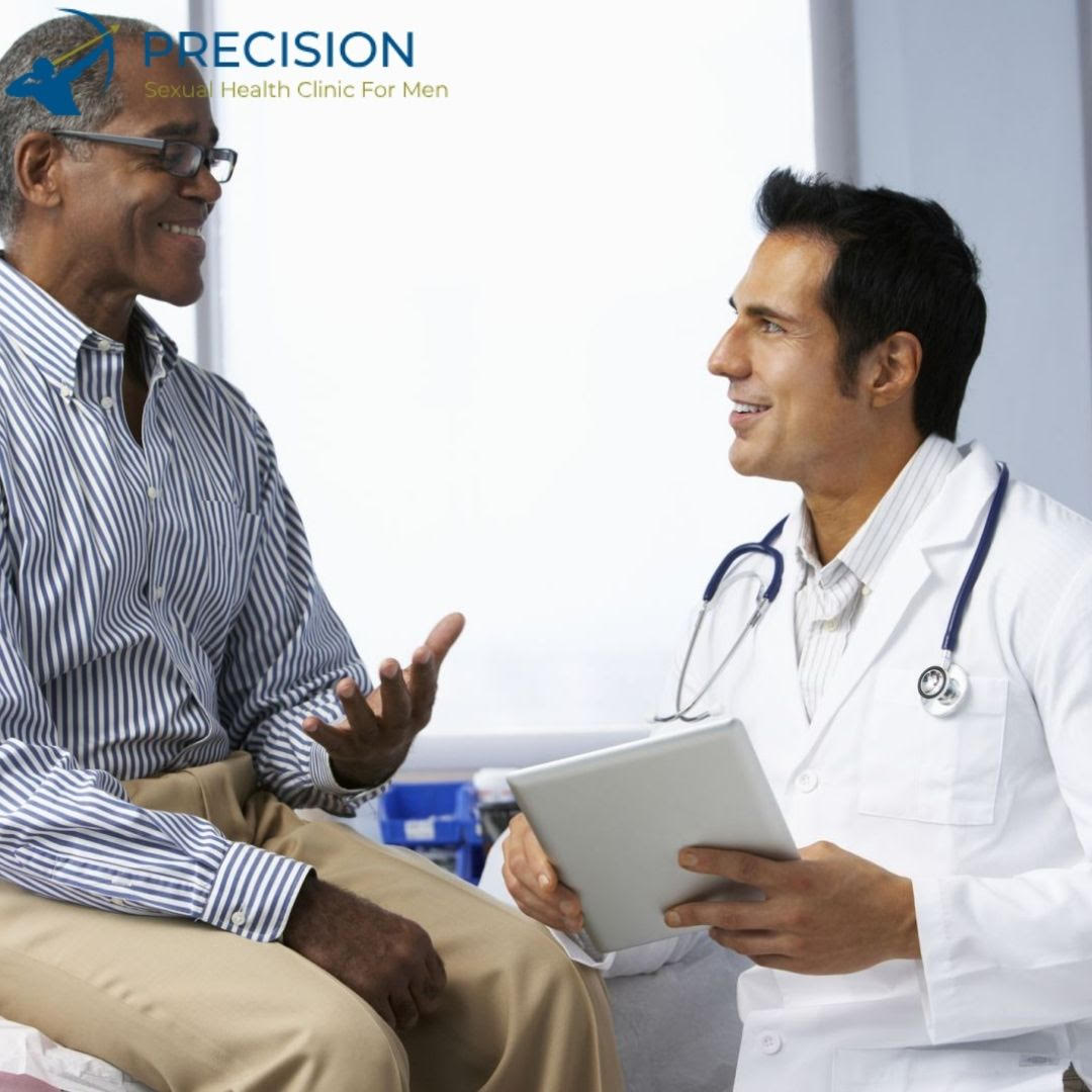 Older Man talking with Doctor